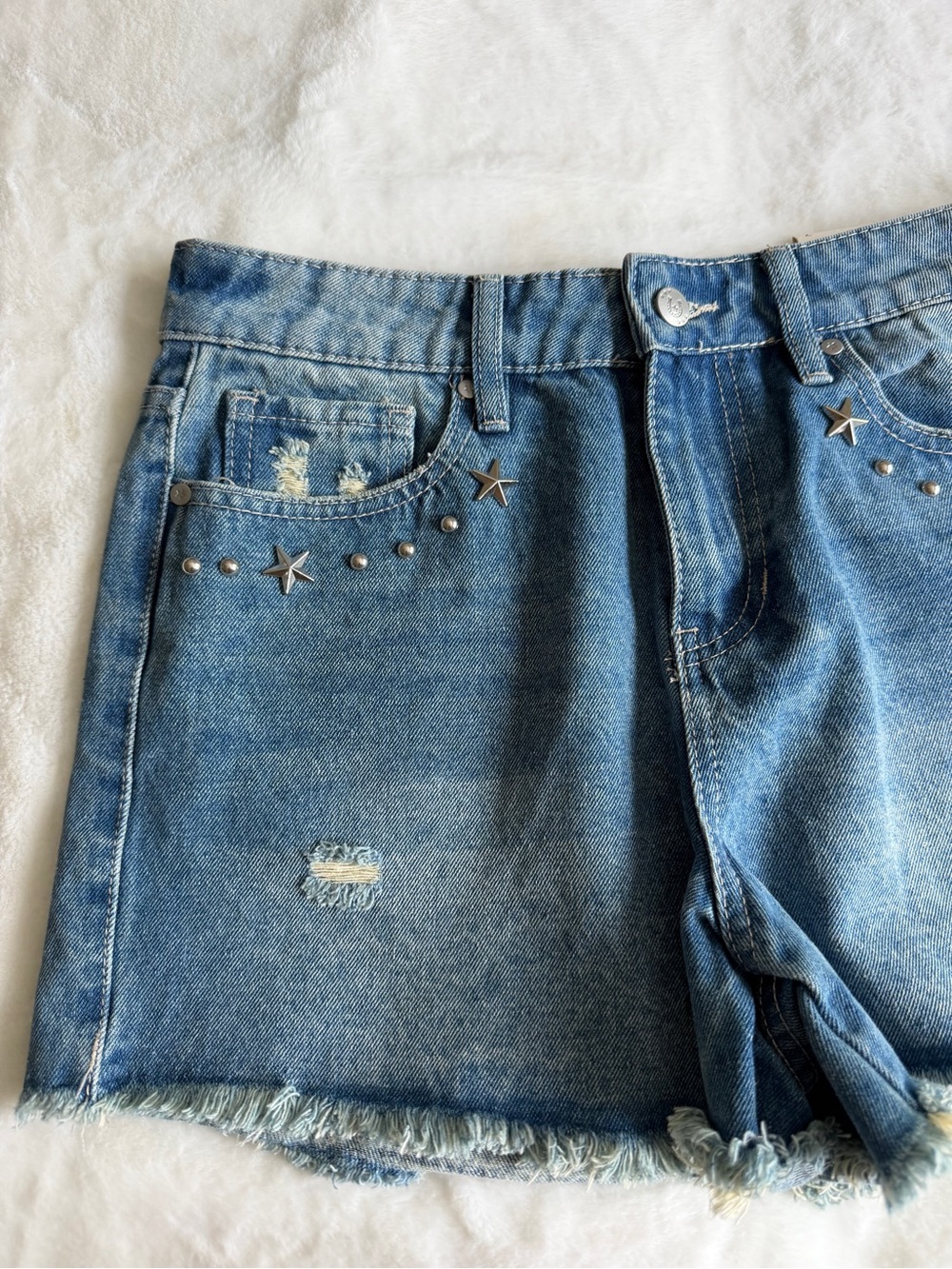 Austin Landing High Rise Denim Shorts Size 7 NWT - Picture 4 of 12